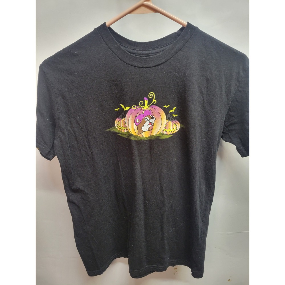 Buc-ee's Youth Halloween Beaver Pumpkins Haunted House Graphic T Shirt